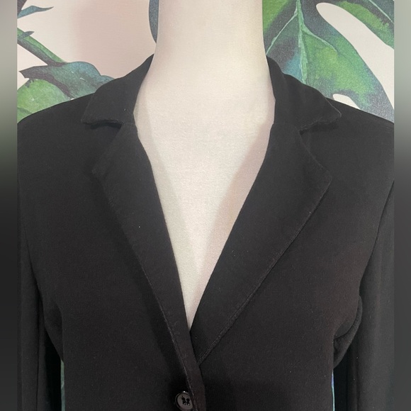 Rachel Zoe Soft Black Blazer With Front Pockets - Picture 2 of 6